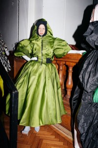 Backstage at Richard Quinn RTW Fall 2022 on February 19, 2022 in London