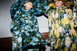 Backstage at Richard Quinn RTW Fall 2022 on February 19, 2022 in London