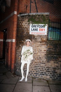 Backstage at Richard Quinn RTW Fall 2022 on February 19, 2022 in London