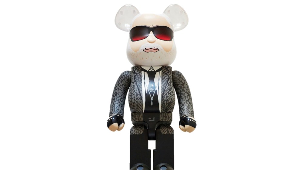 The new Bearbrick created in the likeness of the late Karl Lagerfeld is dubbed "The Kaiser."