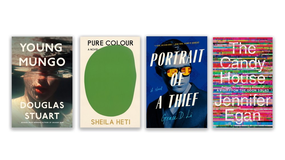 Books by Douglas Stuart, Sheila Heti, Grace D. Li and Jennifer Egan.