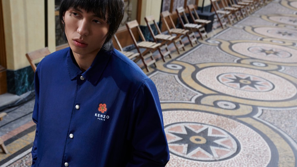 A look from Nigo's first limited-edition capsule collection for Kenzo.