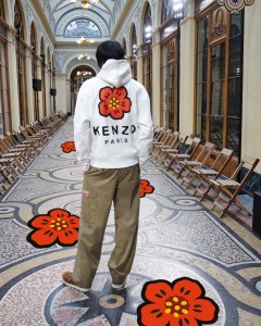 A look from Nigo's first limited-edition capsule collection for Kenzo.