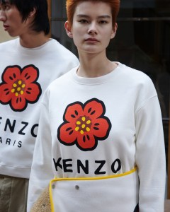 A look from Nigo's first limited-edition capsule collection for Kenzo.