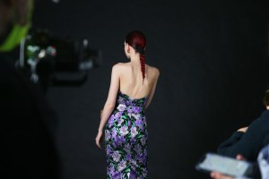 Backstage at Carolina Herrera RTW Fall 2022 ?on February 14, 2022 in New York.