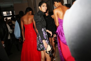 Backstage at Carolina Herrera RTW Fall 2022 ​on February 14, 2022 in New York.