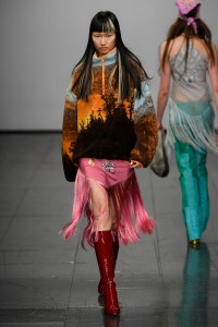 Runway at Conner Ives - NEWGEN RTW Fall 2022 ​on February 18th, 2022 in London.