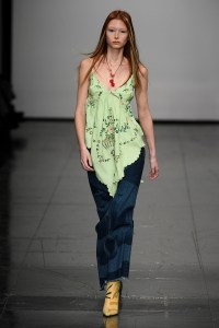 Runway at Conner Ives - NEWGEN RTW Fall 2022 ​on February 18th, 2022 in London.