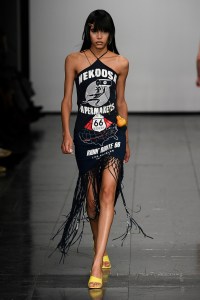 Runway at Conner Ives - NEWGEN RTW Fall 2022 ​on February 18th, 2022 in London.
