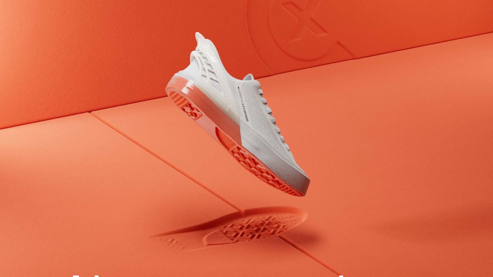 The Chuck Taylor All Star CX FlyEase features a flexible heel cage that bends back to the wearer slip the shoe on and off hands-free.