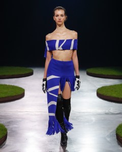 Runway at David Koma RTW Fall 2022 ​on February 20th, 2022 in London.