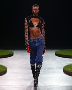 Runway at David Koma RTW Fall 2022 ​on February 20th, 2022 in London.