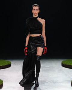 Runway at David Koma RTW Fall 2022 ​on February 20th, 2022 in London.