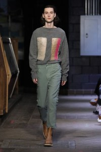 Runway at Eckhaus Latta RTW Fall 2022 ?on February 12, 2022 in New York.