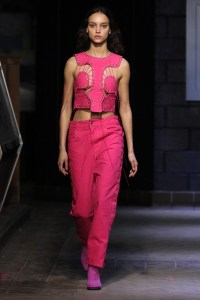 Runway at Eckhaus Latta RTW Fall 2022 ​on February 12, 2022 in New York.