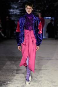 Runway at Edward Crutchley RTW Fall 2022 ​on February 18th, 2022 in London.