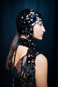 Backstage at Erdem RTW Fall 2022 ​on February 21, 2022 in City.