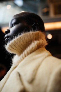 Backstage at Erdem RTW Fall 2022 ​on February 21, 2022 in City.