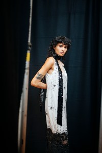 Backstage at Erdem RTW Fall 2022 ​on February 21, 2022 in City.