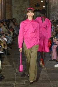 Runway at Eudon Choi RTW Fall 2022 ​on February 19th, 2022 in London.