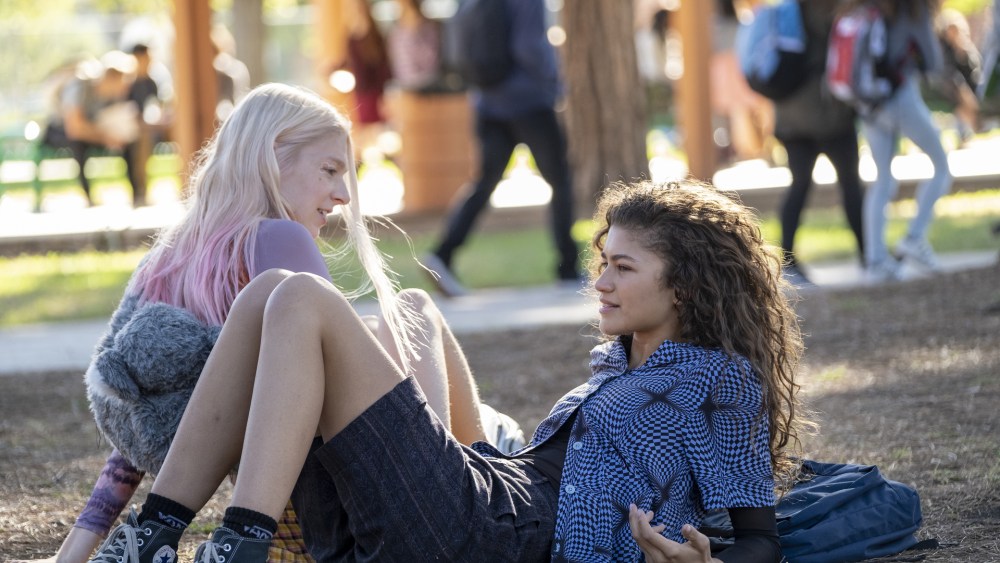Hunter Schafer and Zendaya in "Euphoria."