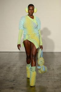 Runway at Fashion East- Chet Lo RTW Fall 2022 on February 20, 2022 in London