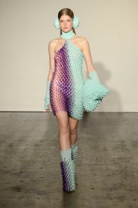 Runway at Fashion East- Chet Lo RTW Fall 2022 on February 20, 2022 in London