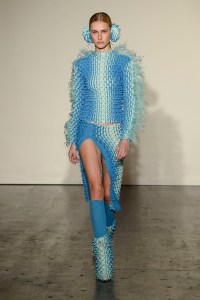 Runway at Fashion East- Chet Lo RTW Fall 2022 on February 20, 2022 in London