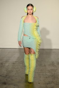 Runway at Fashion East- Chet Lo RTW Fall 2022 on February 20, 2022 in London