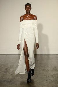 Runway at Fashion East- Jawara Alleyne RTW Fall 2022 on February 20, 2022 in London
