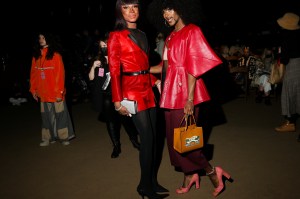 Guests in the front row at Coach RTW Fall 2022