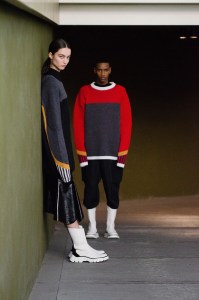 Fashion looks from Ferrari's Fall 2022 collection.
