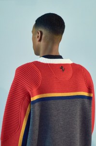 Fashion looks from Ferrari's Fall 2022 collection.