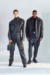 Fashion looks from Ferrari's Fall 2022 collection.