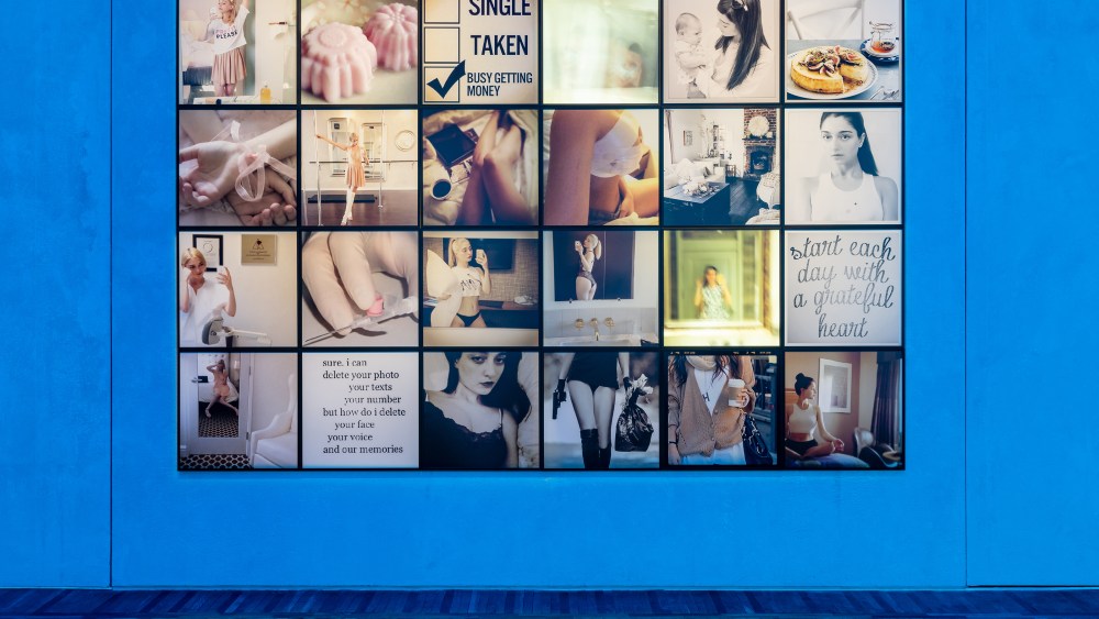A view of the exhibition.