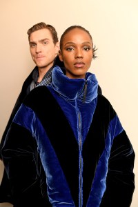 Backstage at Giorgio Armani RTW Fall 2022