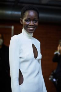 Backstage at Halpern RTW Fall 2022 ​on February 19, 2022 in City.