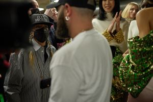 Backstage at Halpern RTW Fall 2022 ​on February 19, 2022 in City.