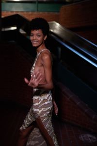 Backstage at Halpern RTW Fall 2022 ​on February 19, 2022 in City.