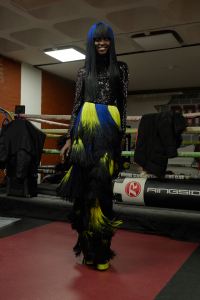 Backstage at Halpern RTW Fall 2022 ​on February 19, 2022 in City.