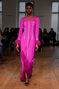 Runway at Huishan Zhang RTW Fall 2022 on February 19, 2022 in London