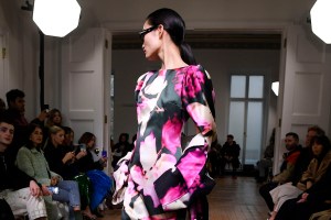 Runway at Huishan Zhang RTW Fall 2022 on February 19, 2022 in London
