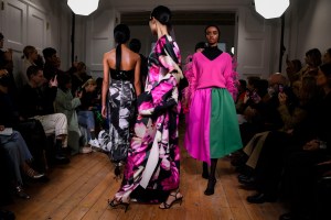 Runway at Huishan Zhang RTW Fall 2022 on February 19, 2022 in London