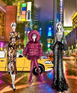 "The inspiration for this collection is "Very New York Moments," whether downtown or uptown, the New York woman is smart, savy, strong and clearly has her own personal style." - Dennis Basso