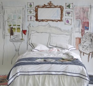 "Trompe l’oeil Bedroom" - Jack Miner and Lily Miesmer, Interior