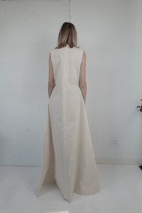 "We looked back to our first few collections and reworked things again for fall. Fittings on the body is always one of my favorite parts of the process. I always find it inspiring to have these dialogues between us during fittings." — Peter Do