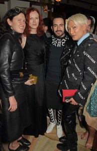 Katie Grand, Karen Elson, Marc Jacobs and Bryanboy aka Bryan Yambao attend the Perfect Magazine LFW party