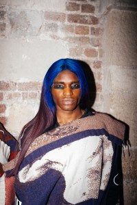 Backstage at Matty Bovan RTW Fall 2022 ​on February 19th, 2022 in London.