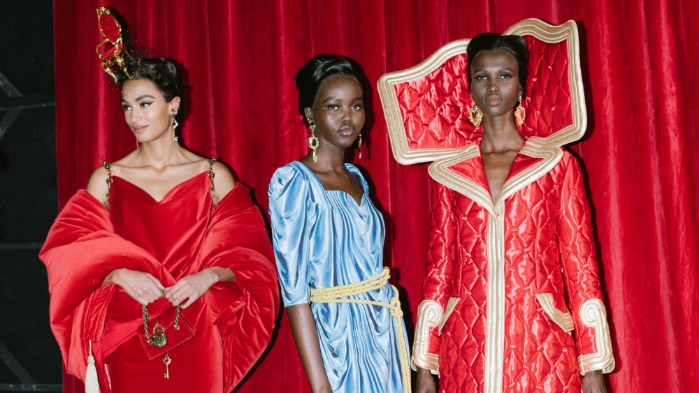 Backstage at Moschino RTW Fall 2022