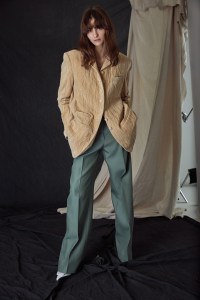 Interior NYC FW22 velvet blazer and silk pants.